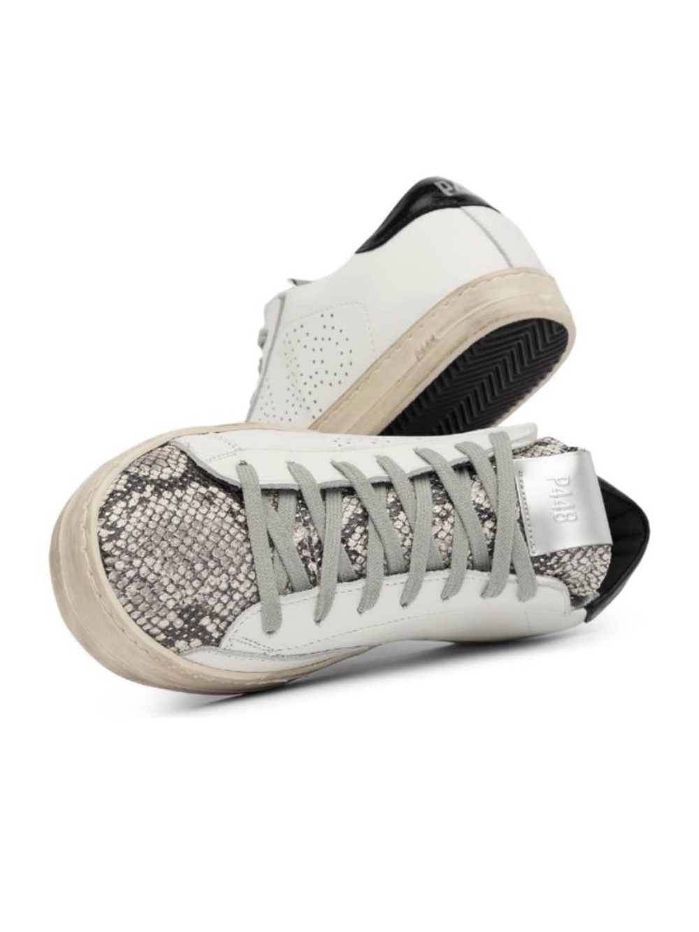 P448 Sneaker John Python Snakeskin White Low 39